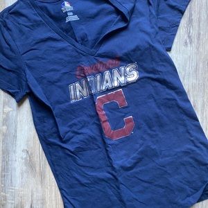 Cleveland Indians V Neck Tee